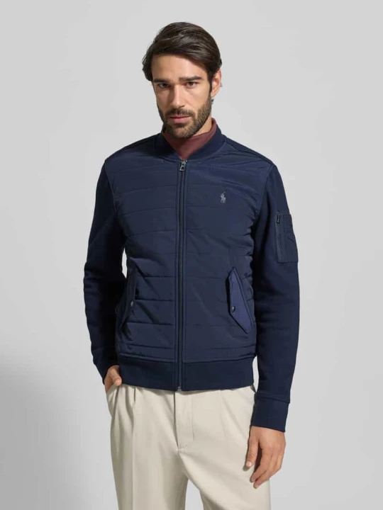 Zdjęcie produktu Regular Fit pikowana kurtka z mieszanki bawełny Polo Ralph Lauren Granatowy