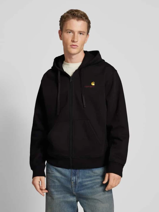 Zdjęcie produktu Bluza rozpinana z wyhaftowanym logo Carhartt WIP Czarny