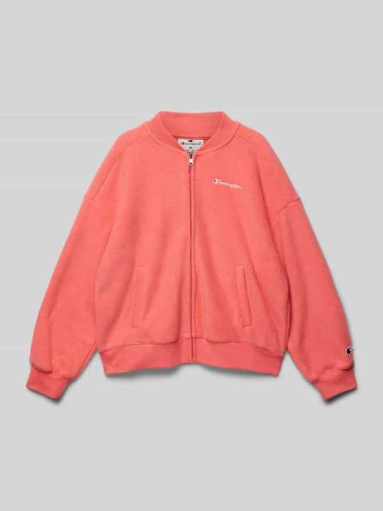Zdjęcie produktu Bluza rozpinana z wyhaftowanym logo Champion Koralowy