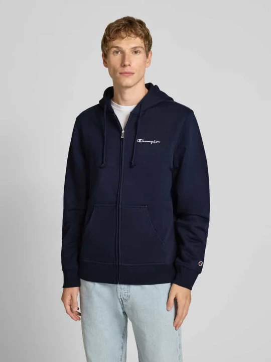 Zdjęcie produktu Bluza rozpinana z wyhaftowanym logo Champion Granatowy