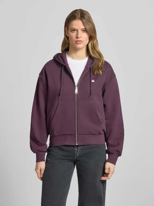Zdjęcie produktu Bluza rozpinana z wyhaftowanym logo model 'Casey' Carhartt WIP Fioletowy