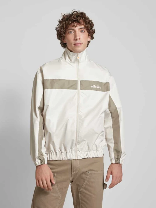 Zdjęcie produktu Bluza rozpinana z wyhaftowanym logo model ‘ROSSI’ Ellesse Piaskowy