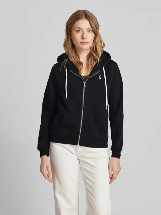Zdjęcie produktu Bluza rozpinana z wyhaftowanym logo Polo Ralph Lauren Czarny