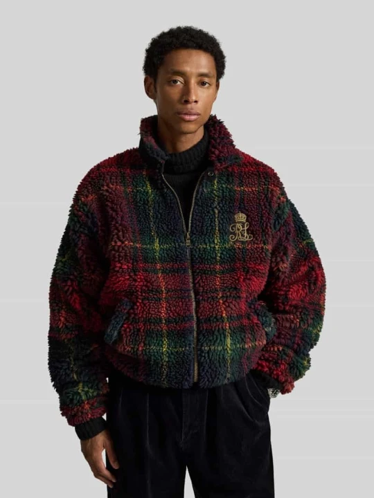 Zdjęcie produktu Bluza rozpinana z wyhaftowanym logo Polo Ralph Lauren Czerwony