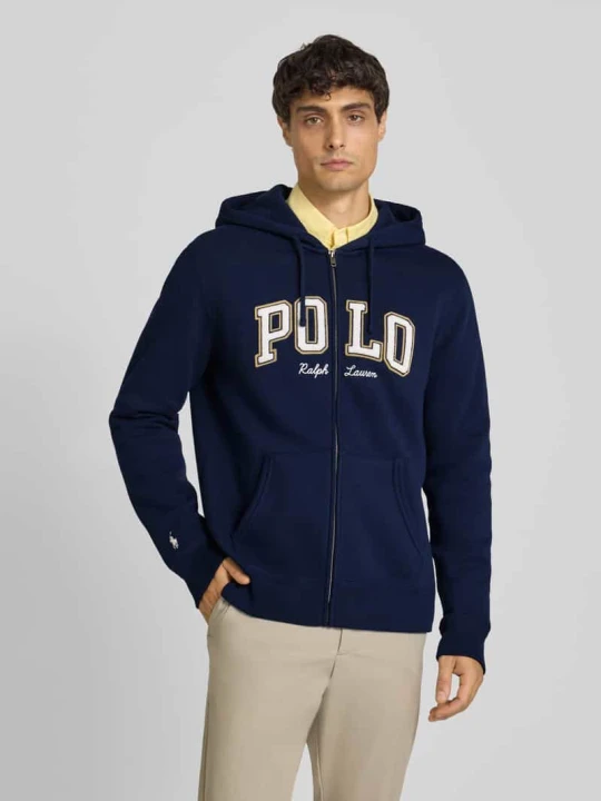 Zdjęcie produktu Bluza rozpinana z wyhaftowanym logo Polo Ralph Lauren Granatowy
