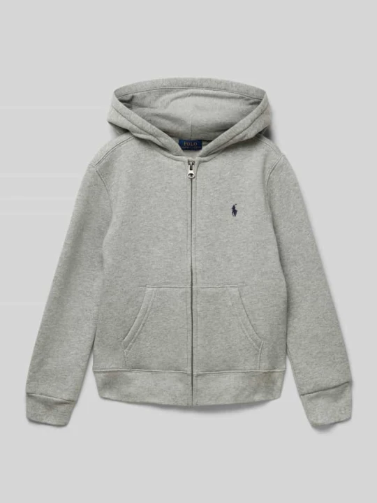 Zdjęcie produktu Bluza rozpinana z haftowanym logo Polo Ralph Lauren Średnioszary melanż