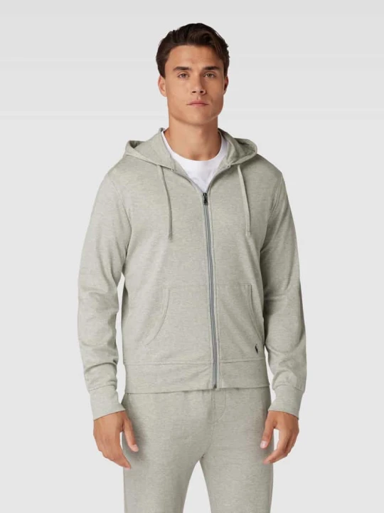 Zdjęcie produktu Bluza rozpinana z wyhaftowanym logo Polo Ralph Lauren Średnioszary melanż