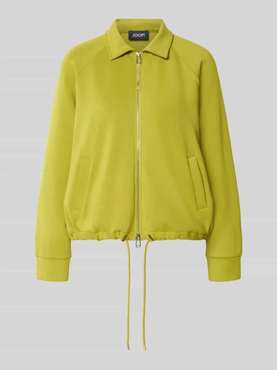 Zdjęcie produktu Bluza rozpinana z zamkiem błyskawicznym dwustronnym model 'Taimi' JOOP! Zielony