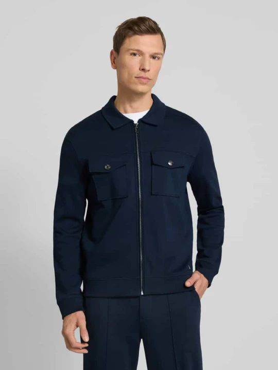 Zdjęcie produktu Bluza rozpinana z zamkiem błyskawicznym model ‘Tailson’ JOOP! Granatowy