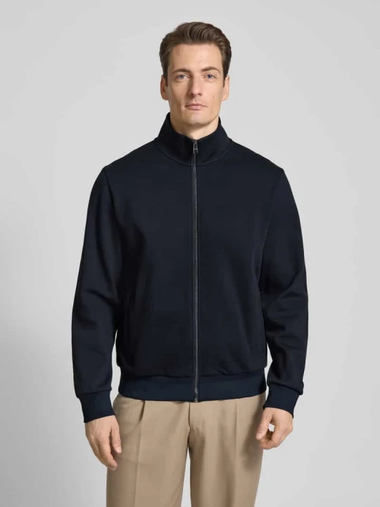 Zdjęcie produktu Bluza rozpinana ze stójką Boss Granatowy