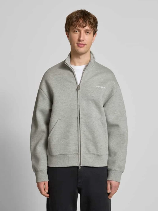 Zdjęcie produktu Bluza rozpinana ze stójką Carhartt WIP Jasnoszary melanż