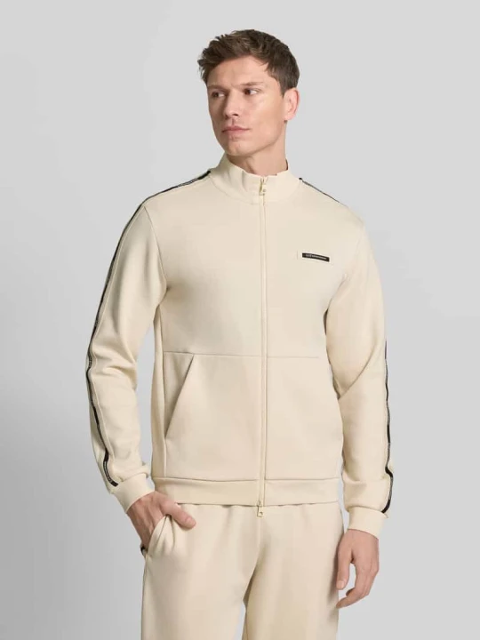 Zdjęcie produktu Bluza rozpinana ze stójką i zamkiem błyskawicznym dwustronnym EA7 Emporio Armani Piaskowy