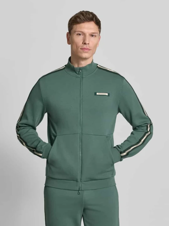 Zdjęcie produktu Bluza rozpinana ze stójką i zamkiem błyskawicznym dwustronnym EA7 Emporio Armani Zielony