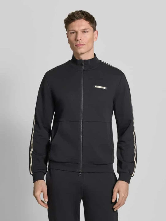 Zdjęcie produktu Bluza rozpinana ze stójką i zamkiem błyskawicznym dwustronnym EA7 Emporio Armani Czarny