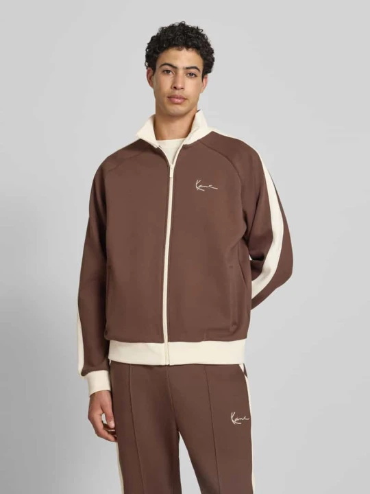 Zdjęcie produktu Bluza rozpinana ze stójką Karl Kani Ciemnobrązowy