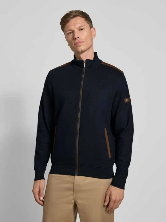 Zdjęcie produktu Bluza rozpinana ze stójką model ‘Selanik’ Bugatti Granatowy