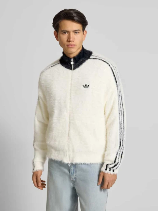 Zdjęcie produktu Bluza rozpinana ze sztucznego futra adidas Originals Złamany biały