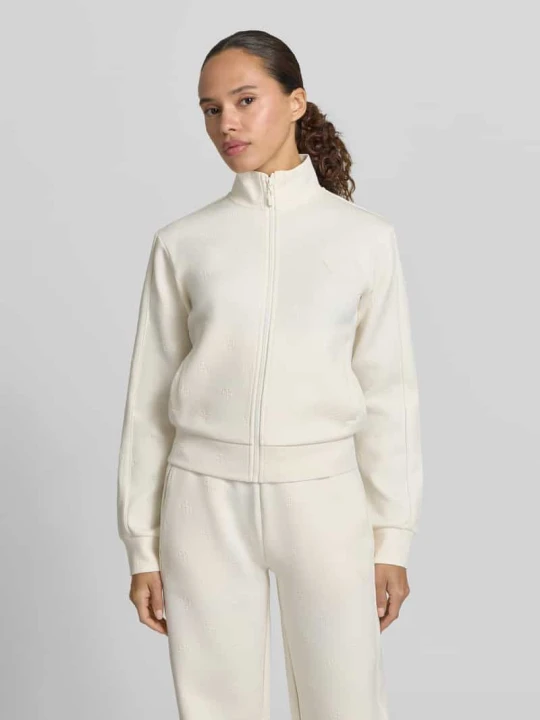 Zdjęcie produktu Bluza rozpinana ze wzorem z logo model 'CALISTA' Guess Biały