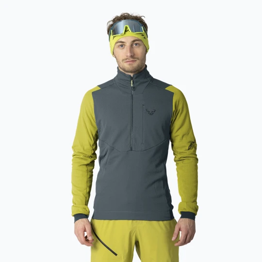 Zdjęcie produktu Bluza skiturowa męska DYNAFIT Blacklight Thermal 1 / 2 Zip golden lime Szary
