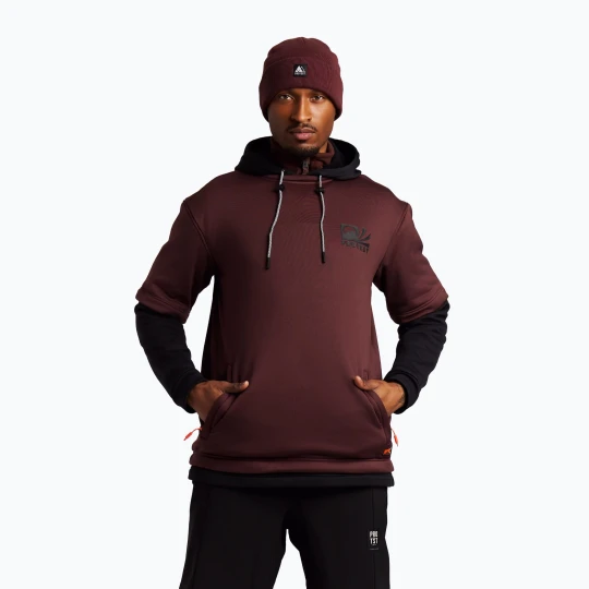 Zdjęcie produktu Bluza snowboardowa męska Protest PRTWodson Riding pecanred Bordowy