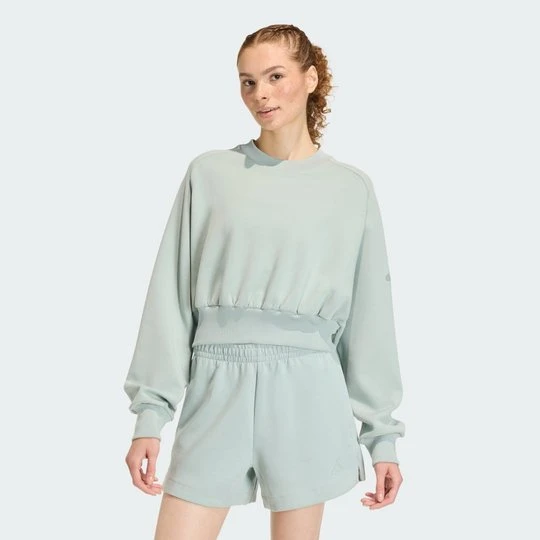 Zdjęcie produktu Bluza Soft Lux Loose Adidas Wonder Sage