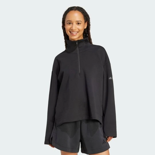 Zdjęcie produktu Bluza Soft Lux Quarter-Zip Adidas czarny
