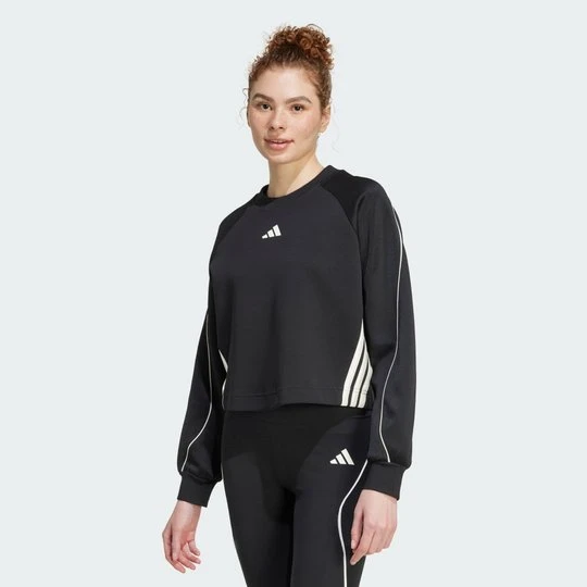 Zdjęcie produktu Bluza Stadium z zaokrąglonym dekoltem i 3 paskami Adidas