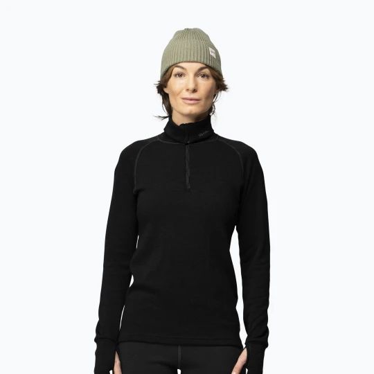 Zdjęcie produktu Bluza termoaktywna damska Devold Expedition Merino 235 Zip Neck black