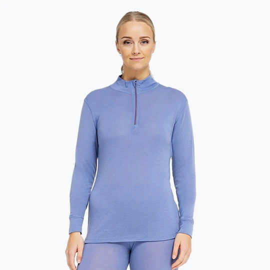 Zdjęcie produktu Bluza termoaktywna damska Dovre Wool Zip blue