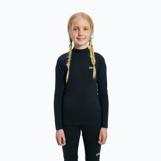 Zdjęcie produktu Bluza termoaktywna dziecięca POC Layer Merino Mock Neck Jersey Jr uranium black
