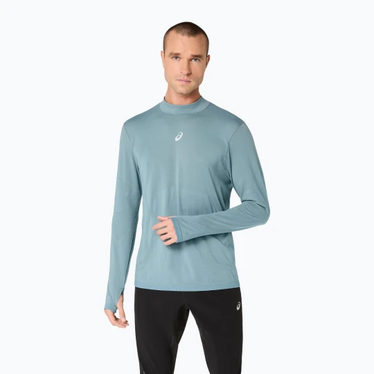 Zdjęcie produktu Bluza termoaktywna męska ASICS Road Winter Seamless Top foggy teal Niebieski