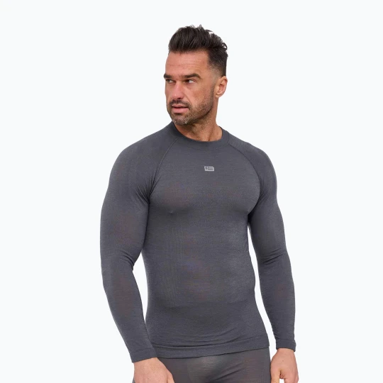 Zdjęcie produktu Bluza termoaktywna męska Brubeck Active Merino graphite Szary