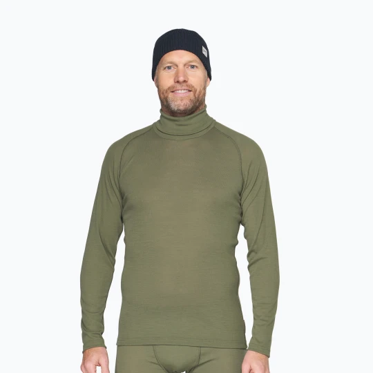 Zdjęcie produktu Bluza termoaktywna męska Devold Adventure Merino 190 High Neck lichen Zielony