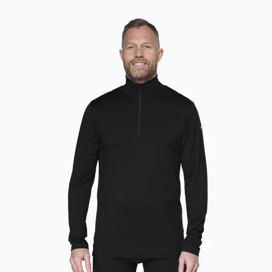 Zdjęcie produktu Bluza termoaktywna męska Devold Breeze Plus Merino 200 Zip Neck black