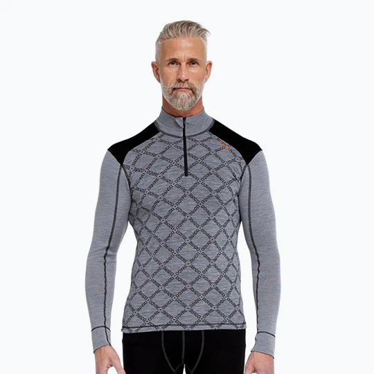 Zdjęcie produktu Bluza termoaktywna męska Dovre Half Zip Jacquard grey