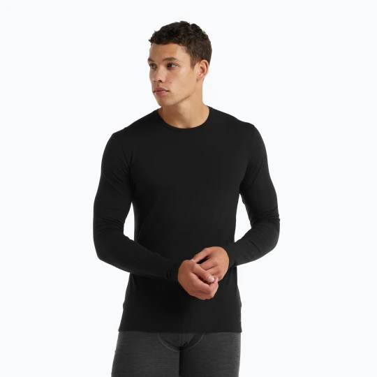 Zdjęcie produktu Bluza termoaktywna męska icebreaker Merino 150 Anatomica Crewe black