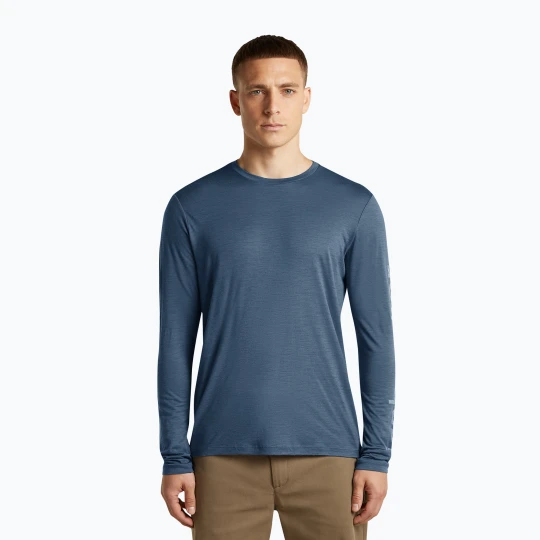 Zdjęcie produktu Bluza termoaktywna męska Icebreaker Merino 150 Tech Lite IB Vertical Dawn Niebieski