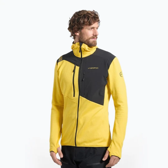 Zdjęcie produktu Bluza termoaktywna meska La Sportiva Lucendro Thermal Hoody yellow / black
