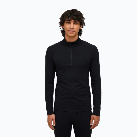 Zdjęcie produktu Bluza termoaktywna męska Peak Performance Magic Half Zip Wool-Blend Baselayer black / black
