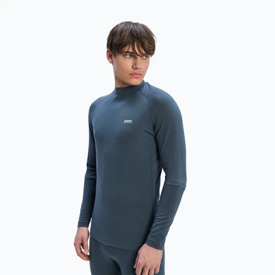 Zdjęcie produktu Bluza termoaktywna męska POC Layer Merino Mock Neck Jersey sylvanite grey