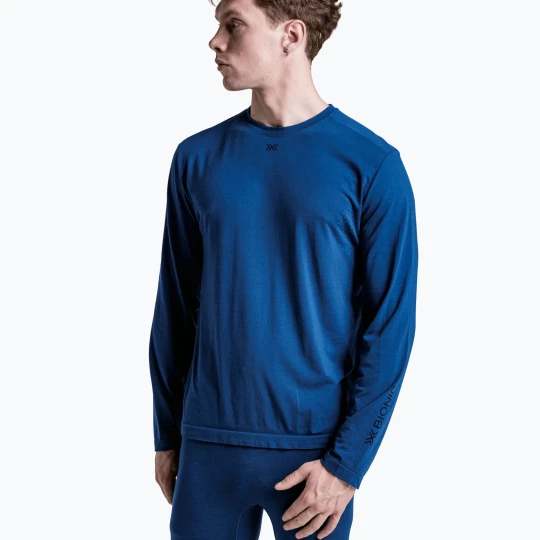 Zdjęcie produktu Bluza termoaktywna męska X-Bionic Mightywool Light Shirt neo navy Granatowy