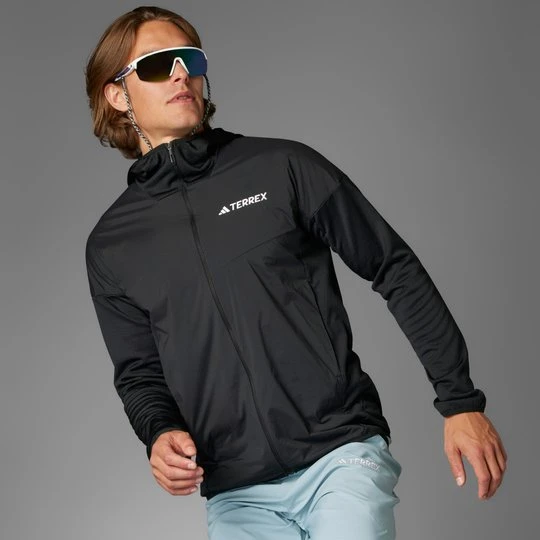 Zdjęcie produktu Bluza Terrex Xperior Climawarm+ Wind Light Fleece Hooded Adidas czarny