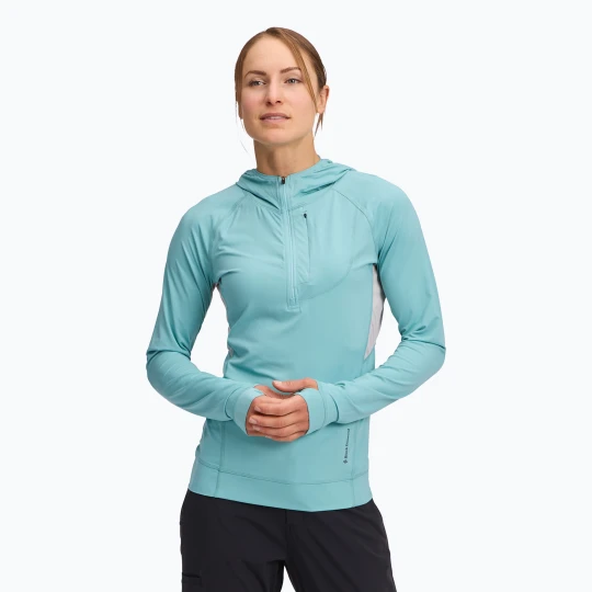 Zdjęcie produktu Bluza trekkingowa damska Black Diamond Alpenglow Pro Hoody glacier Niebieski