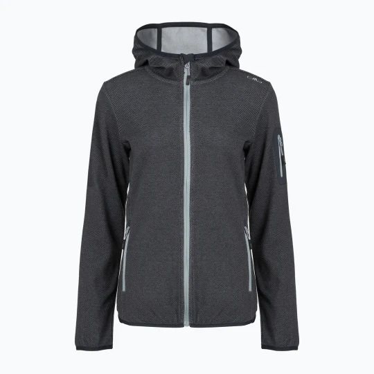 Zdjęcie produktu Bluza trekkingowa damska CMP 34H6376 Fix Hood nero / cemento Czarny