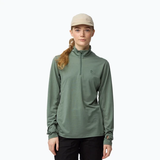 Zdjęcie produktu Bluza trekkingowa damska Fjällräven Abisko Day Hike Half Zip patina green