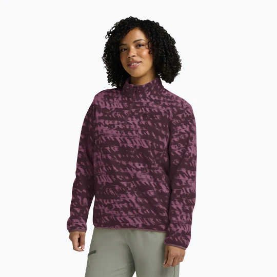 Zdjęcie produktu Bluza trekkingowa damska Jack Wolfskin Big Sky Half Zip raisin Bordowy