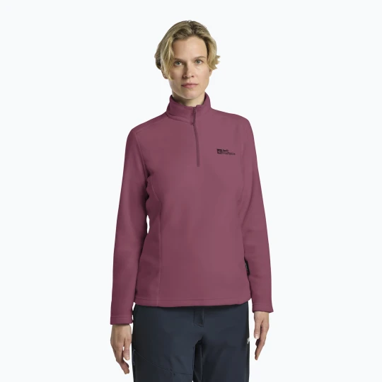 Zdjęcie produktu Bluza trekkingowa damska Jack Wolfskin Taunus Hz raisin Bordowy