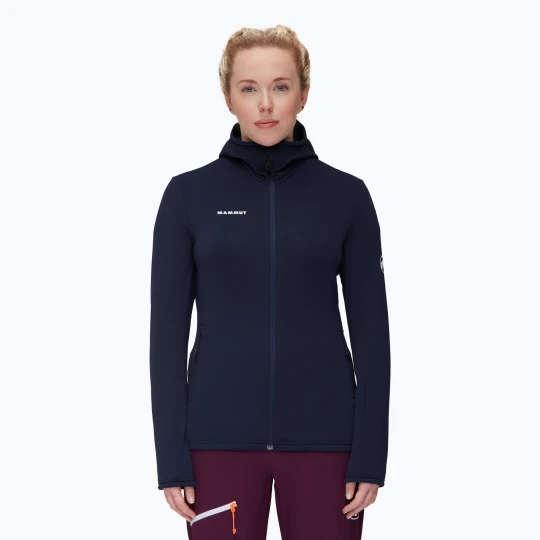 Zdjęcie produktu Bluza trekkingowa damska Mammut Aconcagua Light ML Hooded marine Granatowy