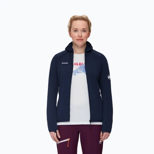 Zdjęcie produktu Bluza trekkingowa damska Mammut Aconcagua ML Hooded Jacket Women marine Granatowy