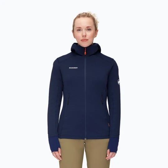 Zdjęcie produktu Bluza trekkingowa damska Mammut Taiss Light ML Hooded marine Granatowy
